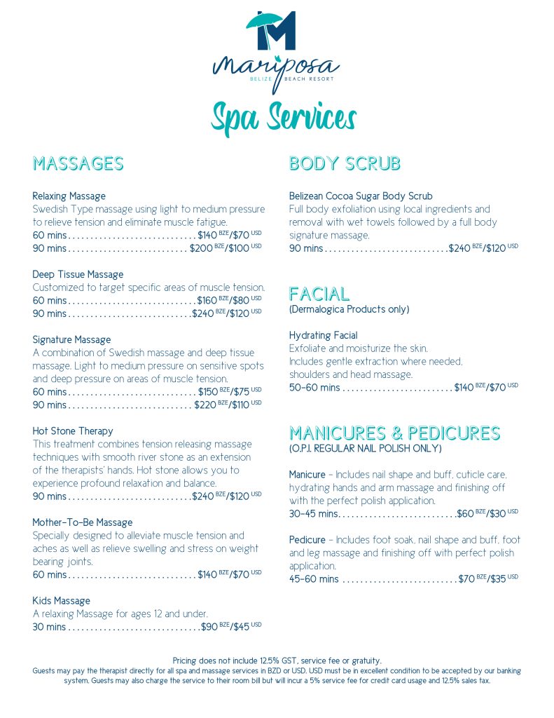 Spa Services